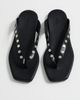 ALOHAS ALOHAS Ola Studs Black Leather Sandals Studs Black - 5