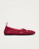 ALOHAS ALOHAS Rosalind Mesh Leather Ballet Flats in Red, Women's at Urban Outfitters - 3