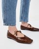ALOHAS ALOHAS Sway Beads Leather Ballet Flats Beads Rift Brown - 3