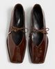 ALOHAS ALOHAS Sway Beads Leather Ballet Flats Beads Rift Brown - 4