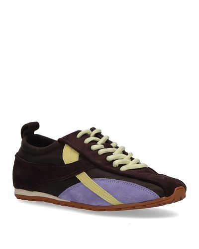 Alohas Alohas Women's Tb.304 Nylon Brown Leather Sneakers