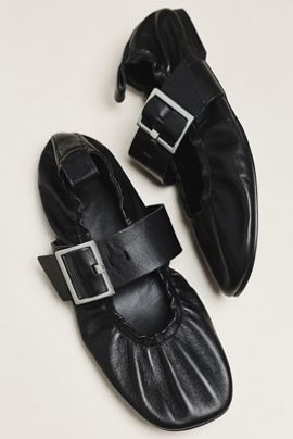 ALOHAS Sarea Leather Ballet Flats