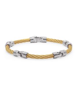 Alor Alor Men's Yellow Soft Link Bracelet