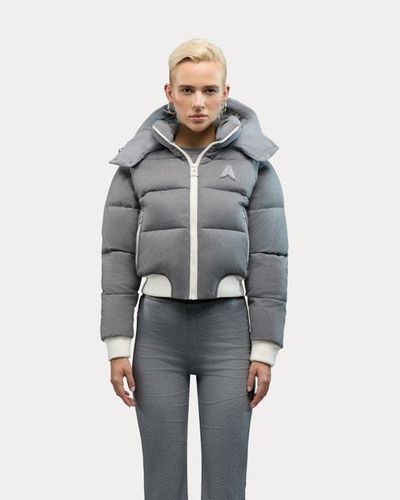 Alpenhaus Alpenhaus Pariset Cropped Puffer Bomber with Detachable Sleeves