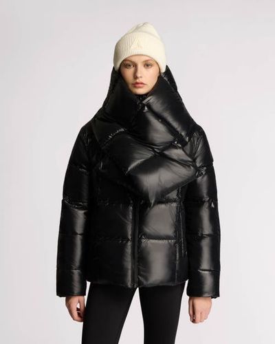 Alpenhaus Alpenhaus Winekka 2-in-1 Reversible Puffer with Oversized Removable Scarf