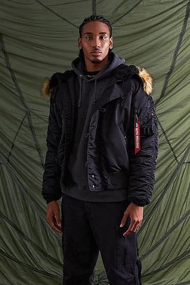 Alpha Industries Alpha Industries N-2B Heritage Fit Parka Jacket in Replica Blue, Men's at Urban Outfitters