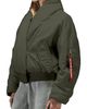Alpha Industries Alpha Industries Shawl Collar Bomber Jacket in Field Gray, Women's at Urban Outfitters - 2