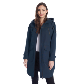Alpine North Alpine North Kusawa - Mid-length Hooded Drawstring-Waist Raincoat