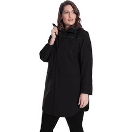 Alpine North Alpine North Kusawa Plus Size - Mid-length Hooded Drawstring-Waist Raincoat
