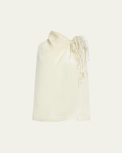 Altuzarra Alden Silk Fringe Top