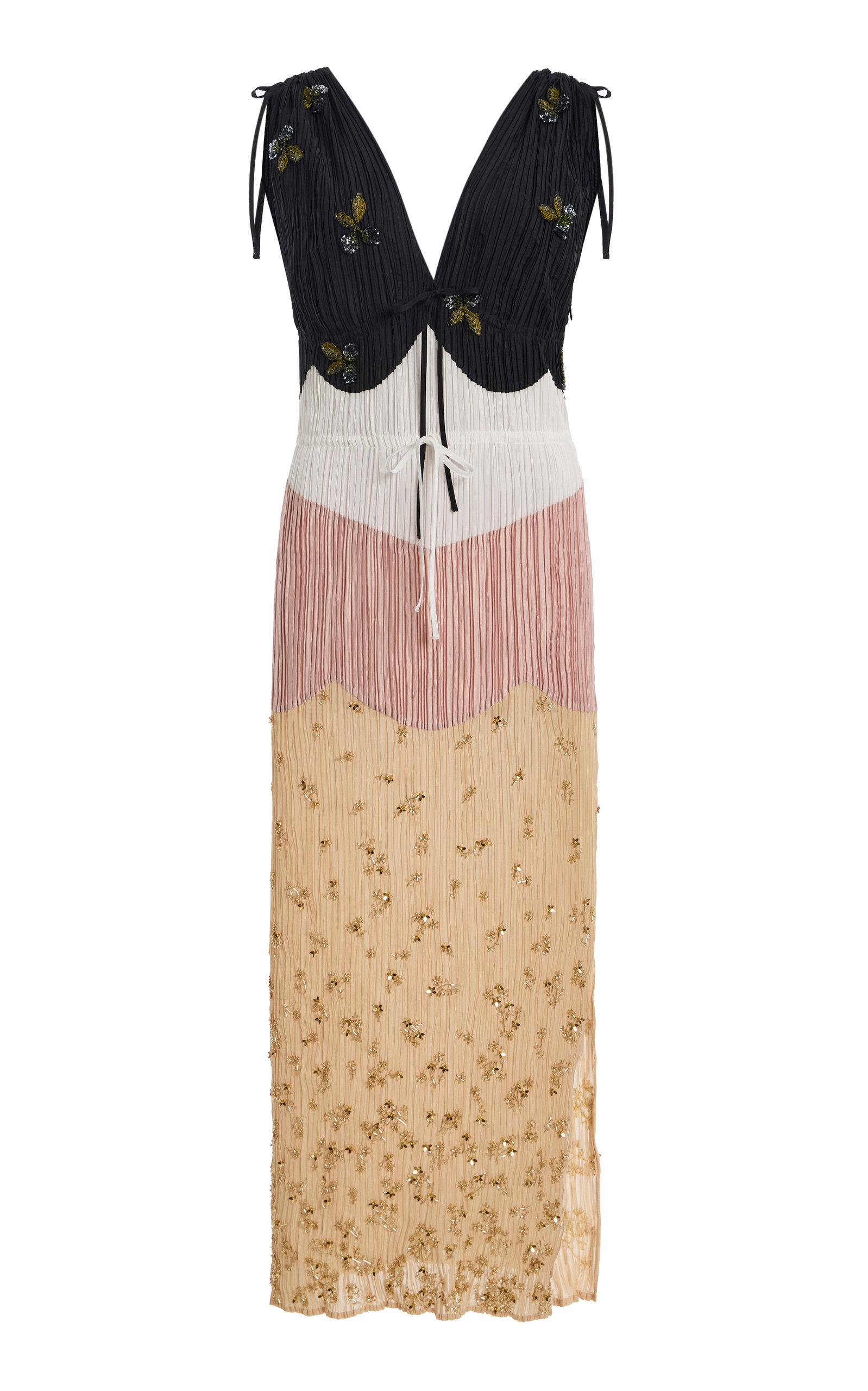 Altuzarra Altuzarra Anita Embroidered Panel Midi Dress