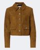 Altuzarra Altuzarra Astley cropped suede jacket - 1