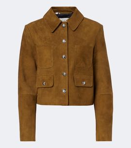 Altuzarra Altuzarra Astley cropped suede jacket