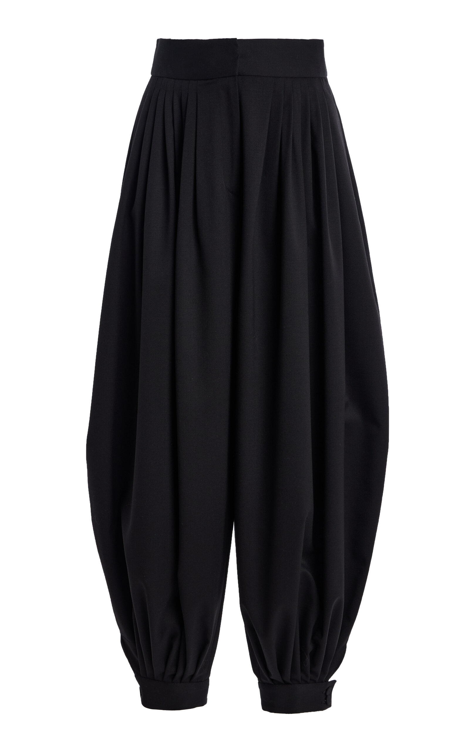 Altuzarra Altuzarra Chapman Cuffed Wool Balloon Pants Black FR 36