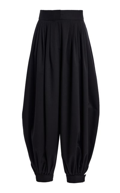 Altuzarra Altuzarra Chapman Cuffed Wool Balloon Pants Black FR 36