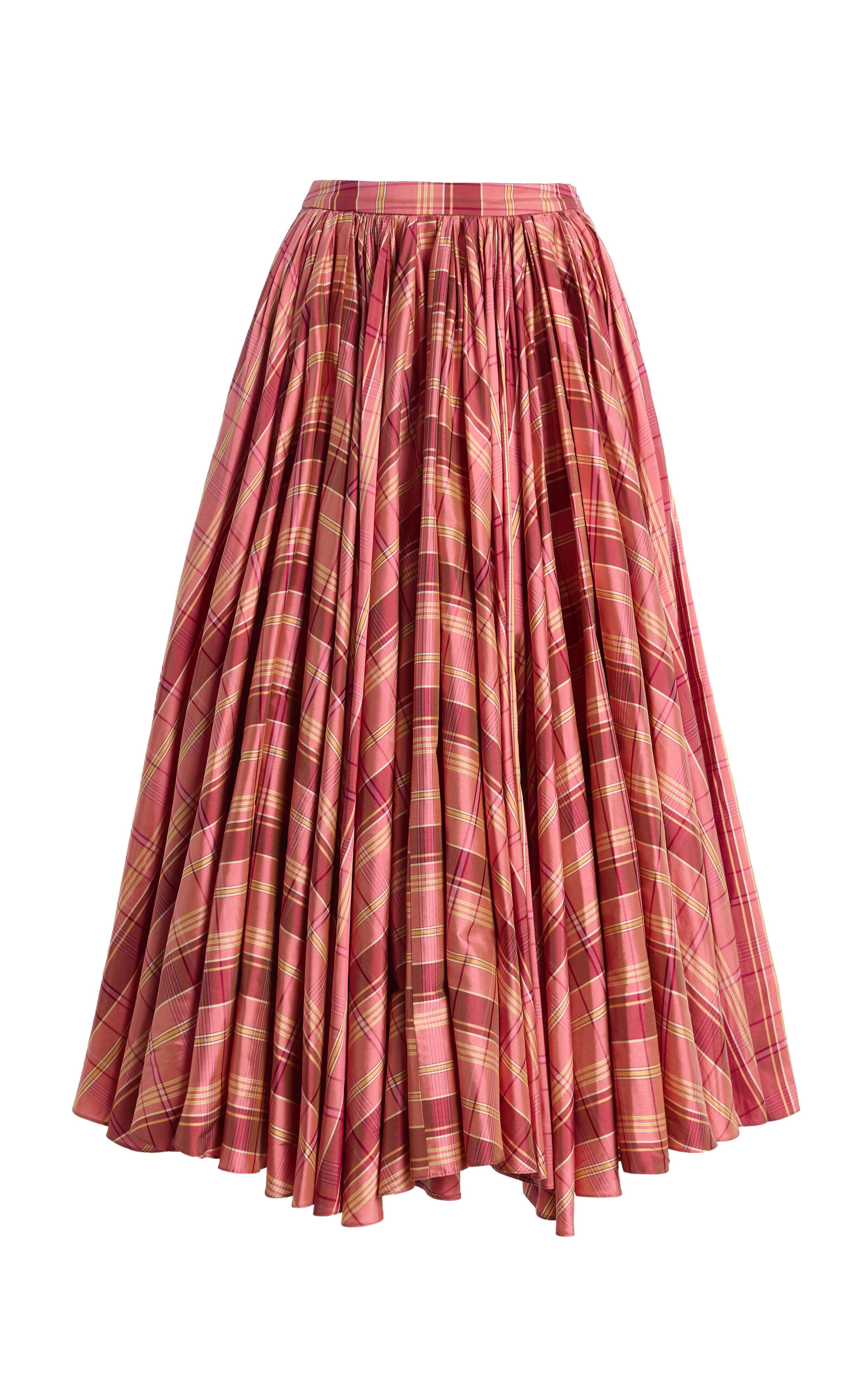 Altuzarra Altuzarra Charlie Pleated Silk Midi Skirt