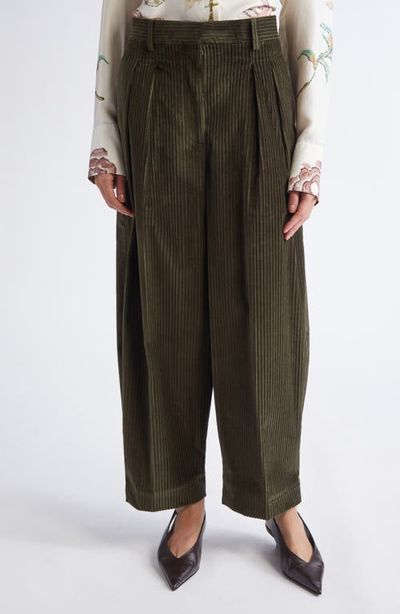 Altuzarra Altuzarra Dash Pleated Barrel Leg Crop Pants