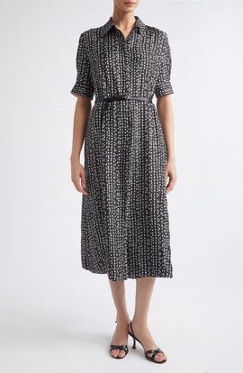 Altuzarra Altuzarra Eleanor Wool Stretch Twill Midi Shirtdress