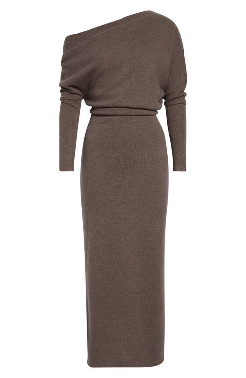 Altuzarra Altuzarra Kasos Long Sleeve Off the Shoulder Seater Cashmere Sweater Dress
