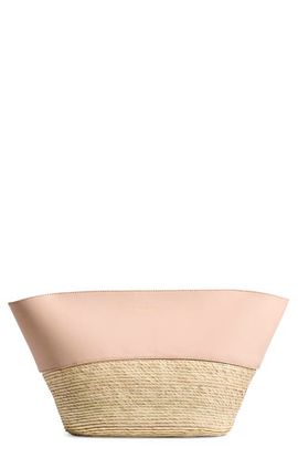 Altuzarra Altuzarra Leather & Straw Basket Clutch