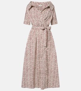 Altuzarra Altuzarra Lydia printed cotton-blend wrap dress