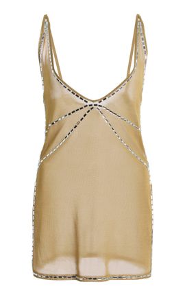 Altuzarra Altuzarra Malone Embellished Chiffon Top