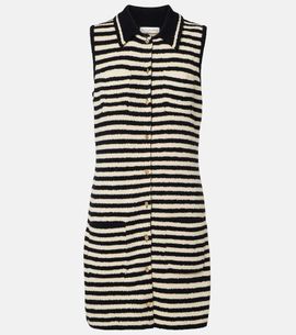 Altuzarra Altuzarra Mamie striped cotton-blend polo dress