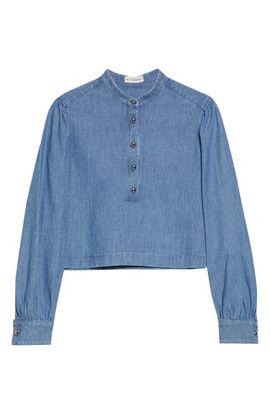 Altuzarra Altuzarra Margot Crop Chambray Top