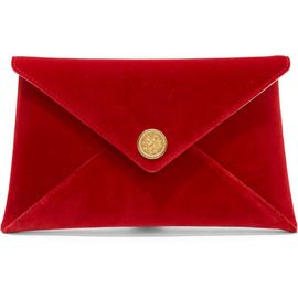 Altuzarra Altuzarra Medallion Velveteen Envelope Clutch