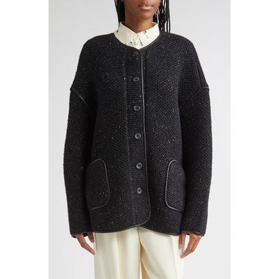 Altuzarra Altuzarra Medrano Oversize Merino Wool Blend Knit Jacket