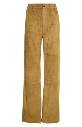 Altuzarra Altuzarra Mills High Waist Suede Pants