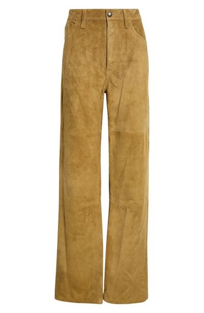 Altuzarra Altuzarra Mills High Waist Suede Pants