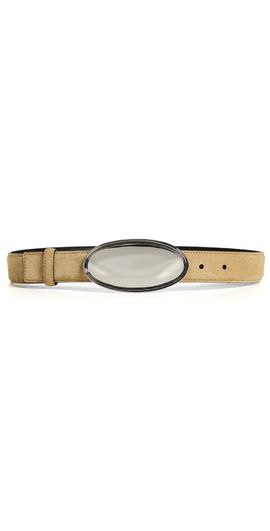 Altuzarra Altuzarra Oval Plaque Belt Tan