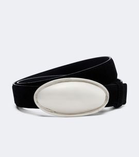 Altuzarra Altuzarra Oval Plaque suede belt