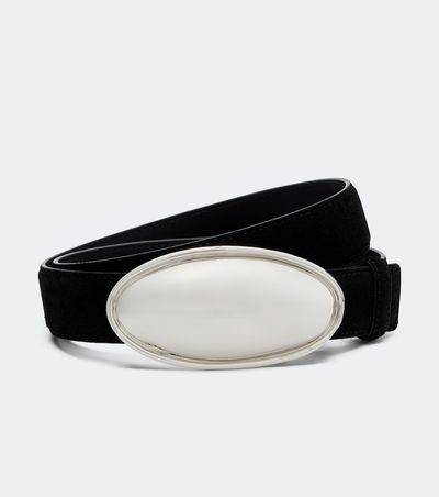 Altuzarra Altuzarra Oval Plaque suede belt