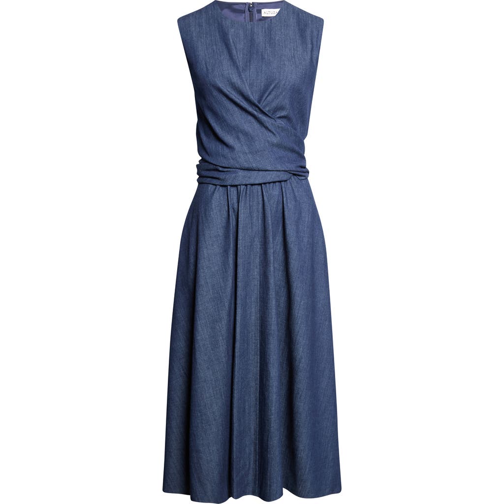 Altuzarra Altuzarra Penny Draped Denim Dress
