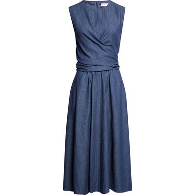 Altuzarra Altuzarra Penny Draped Denim Dress