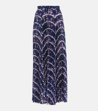 Altuzarra Altuzarra Sif printed pleated maxi skirt