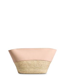 Altuzarra Altuzarra Straw & Leather Basket Clutch