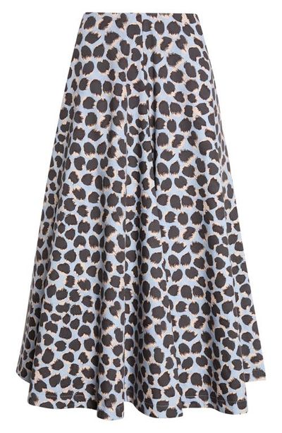 Altuzarra Altuzarra Varda Print A-Line Stretch Cotton Skirt