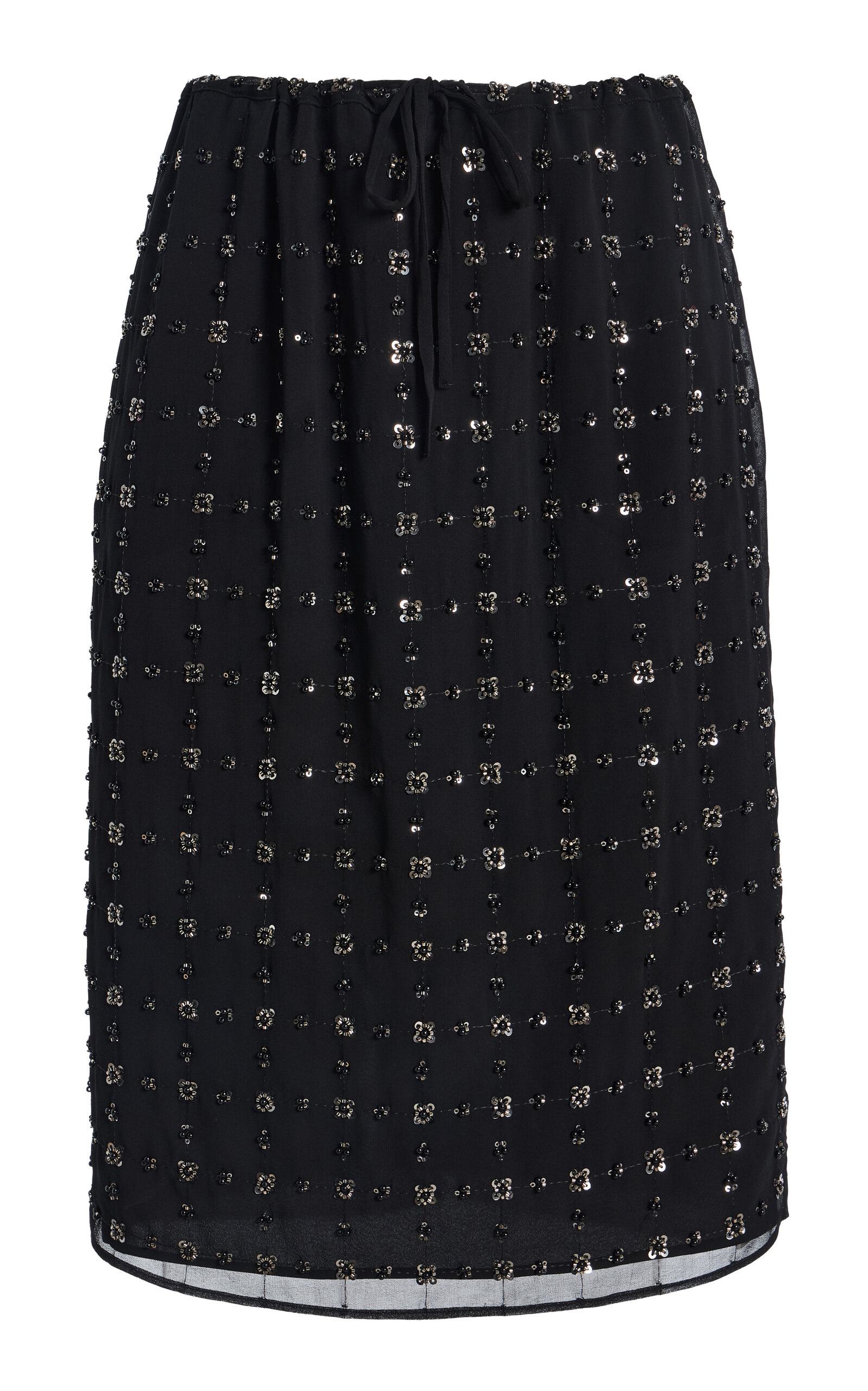Altuzarra Altuzarra Vicky Embellished Chiffon Midi Skirt