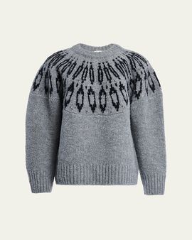 Altuzarra Coleman Fair Isle Wool Crewneck Sweater