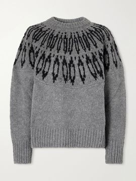 ALTUZARRA Coleman intarsia-knitted wool sweater