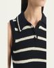 Altuzarra Elmer Striped Knit Sleeveless Polo Top - 5
