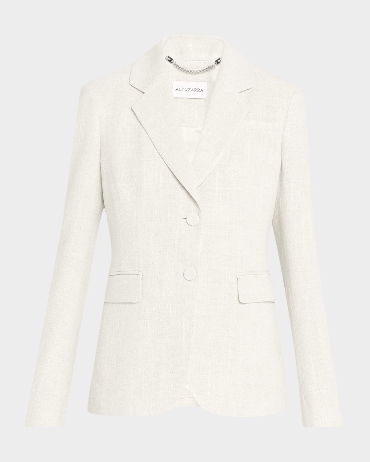 Altuzarra Fenice Slim Linen-Cotton Blazer