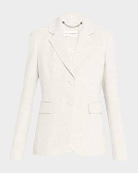 Altuzarra Fenice Slim Linen-Cotton Blazer