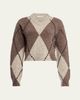 Altuzarra Parish Argyle V-Neck Sweater - 1