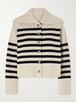 ALTUZARRA Rainger striped wool-blend cardigan