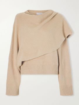 ALTUZARRA Scarf-detailed organic cotton knitted sweater