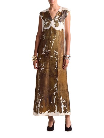 Altuzarra Women's Cherie Printed Silk Maxi Dress